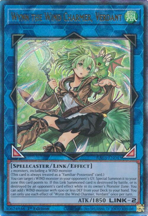 Wynn the Wind Charmer, Verdant (UTR) [RA03-EN045] Prismatic Ultimate Rare | The CG Realm