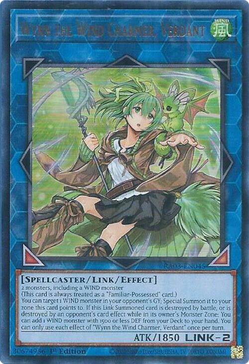 Wynn the Wind Charmer, Verdant (UR) [RA03-EN045] Ultra Rare | The CG Realm
