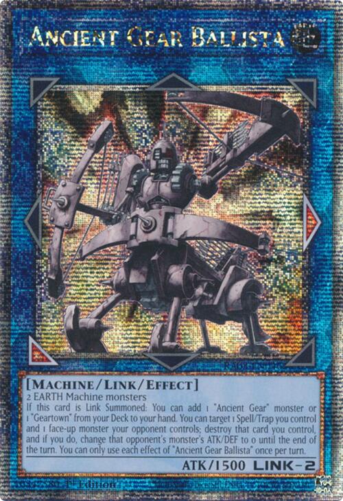 Ancient Gear Ballista (Quarter Century Secret Rare) [RA03-EN046] Quarter Century Secret Rare | The CG Realm