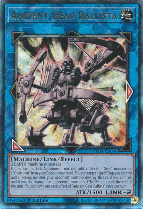 Ancient Gear Ballista (UTR) [RA03-EN046] Prismatic Ultimate Rare | The CG Realm