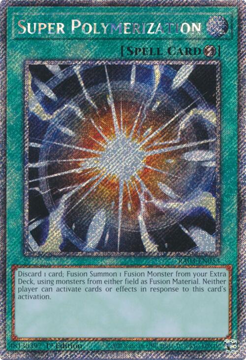 Super Polymerization (Platinum Secret Rare) [RA03-EN053] Platinum Secret Rare | The CG Realm