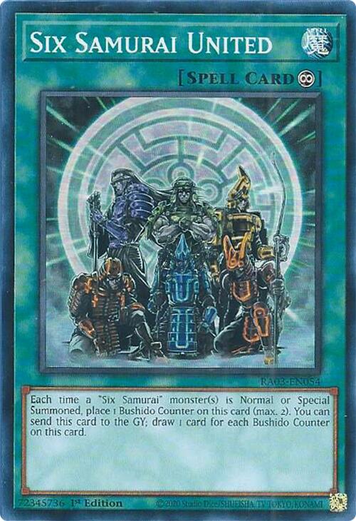 Six Samurai United [RA03-EN054] Super Rare | The CG Realm