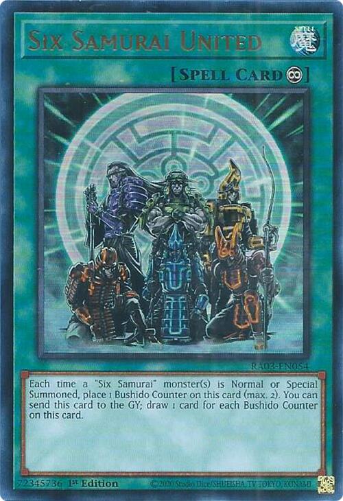 Six Samurai United (UR) [RA03-EN054] Ultra Rare | The CG Realm