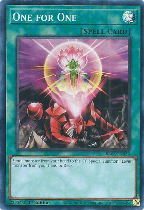 One for One [RA03-EN056] Super Rare | The CG Realm