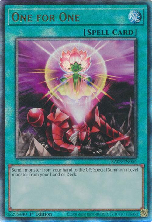 One for One (UTR) [RA03-EN056] Prismatic Ultimate Rare | The CG Realm