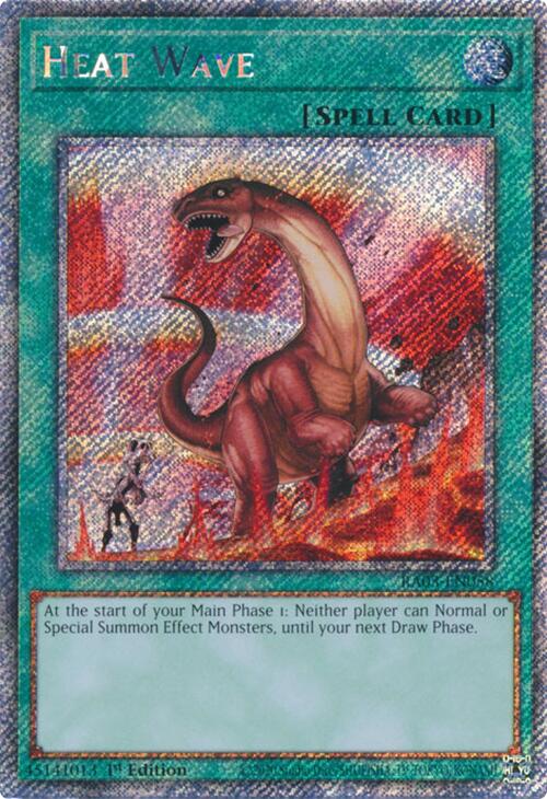 Heat Wave (Platinum Secret Rare) [RA03-EN058] Platinum Secret Rare | The CG Realm