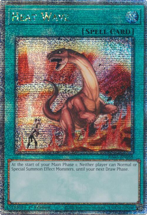 Heat Wave (Quarter Century Secret Rare) [RA03-EN058] Quarter Century Secret Rare | The CG Realm