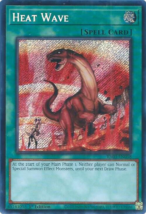 Heat Wave (Secret Rare) [RA03-EN058] Secret Rare | The CG Realm