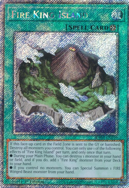 Fire King Island (Platinum Secret Rare) [RA03-EN059] Platinum Secret Rare | The CG Realm