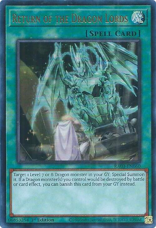 Return of the Dragon Lords (UR) [RA03-EN060] Ultra Rare | The CG Realm