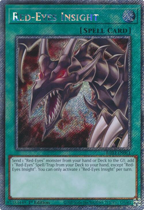 Red-Eyes Insight (Platinum Secret Rare) [RA03-EN061] Platinum Secret Rare | The CG Realm