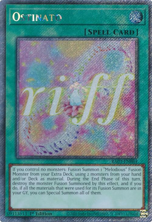 Ostinato (Platinum Secret Rare) [RA03-EN064] Platinum Secret Rare | The CG Realm