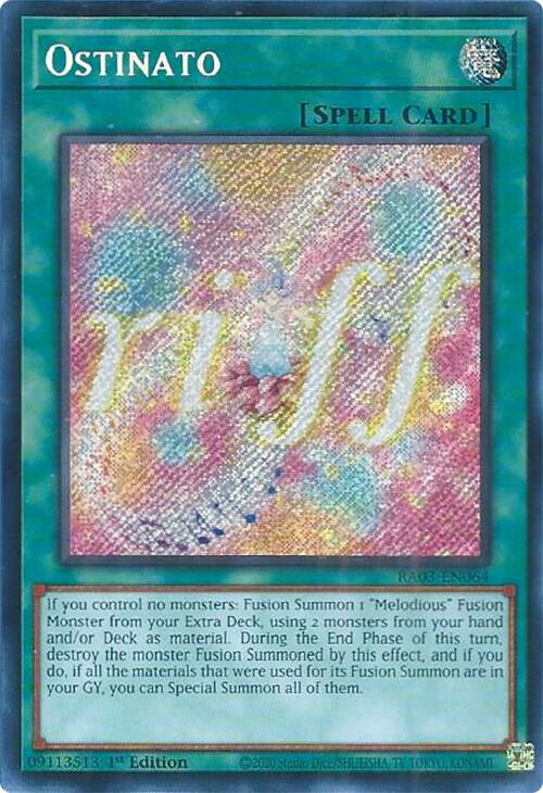 Ostinato (Secret Rare) [RA03-EN064] Secret Rare | The CG Realm