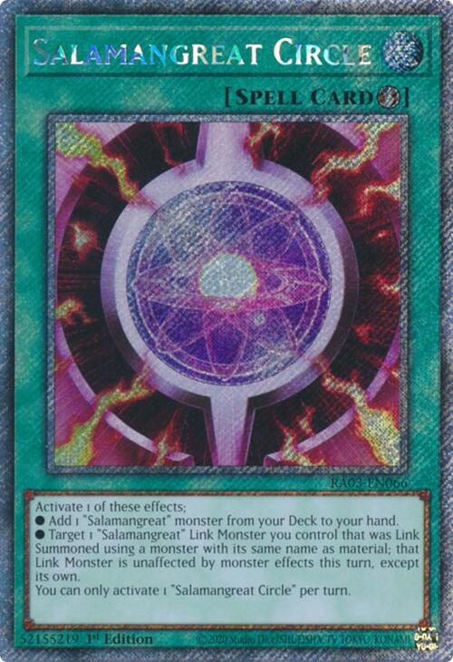Salamangreat Circle (Platinum Secret Rare) [RA03-EN066] Platinum Secret Rare | The CG Realm