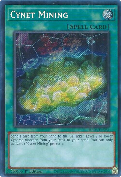 Cynet Mining (Secret Rare) [RA03-EN067] Secret Rare | The CG Realm