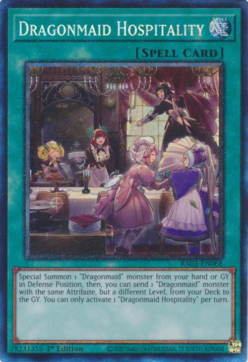 Dragonmaid Hospitality (CR) [RA03-EN068] Prismatic Collector's Rare | The CG Realm