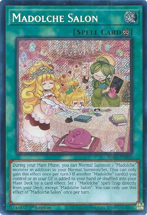 Madolche Salon (Secret Rare) [RA03-EN069] Secret Rare | The CG Realm