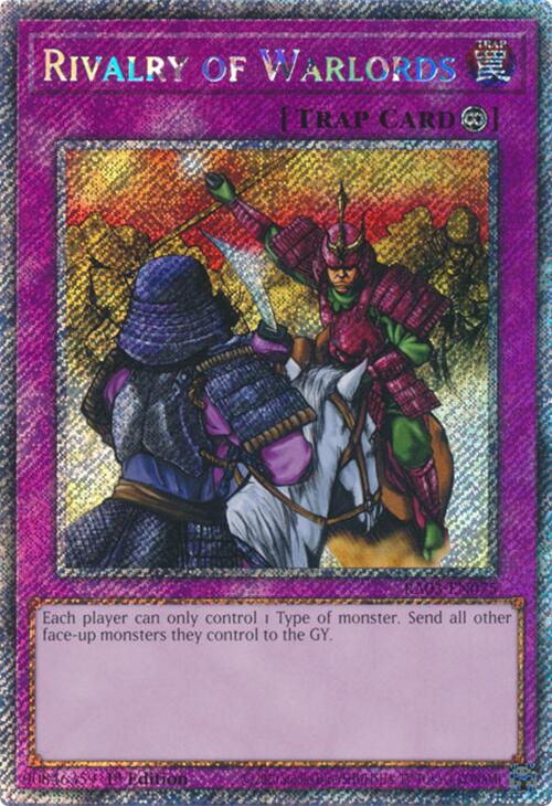 Rivalry of Warlords (Platinum Secret Rare) [RA03-EN075] Platinum Secret Rare | The CG Realm