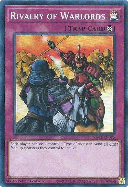 Rivalry of Warlords [RA03-EN075] Super Rare | The CG Realm