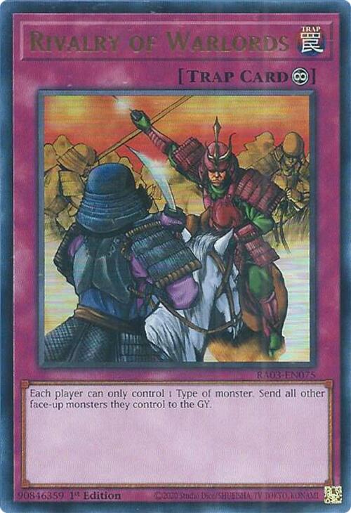 Rivalry of Warlords (UR) [RA03-EN075] Ultra Rare | The CG Realm