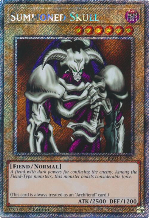 Summoned Skull (Platinum Secret Rare) [RA03-EN086] Platinum Secret Rare | The CG Realm