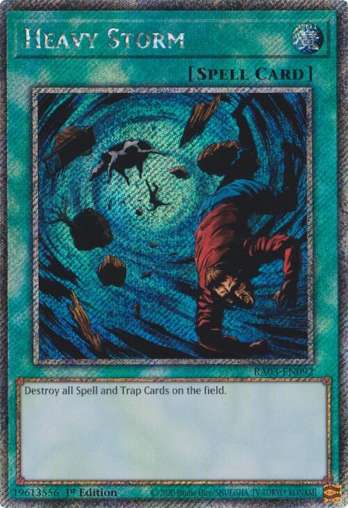 Heavy Storm (Platinum Secret Rare) [RA03-EN092] Platinum Secret Rare | The CG Realm