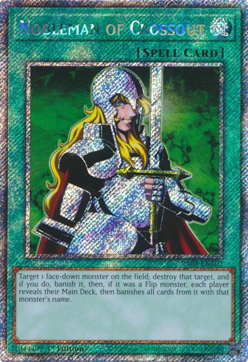 Nobleman of Crossout (Platinum Secret Rare) [RA03-EN102] Platinum Secret Rare | The CG Realm