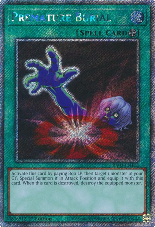 Premature Burial (Platinum Secret Rare) [RA03-EN103] Platinum Secret Rare | The CG Realm