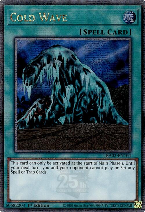 Cold Wave (Quarter Century Secret Rare) [RA03-EN104] Quarter Century Secret Rare | The CG Realm