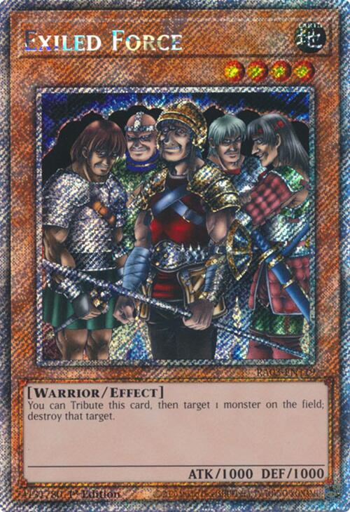 Exiled Force (Platinum Secret Rare) [RA03-EN119] Platinum Secret Rare | The CG Realm