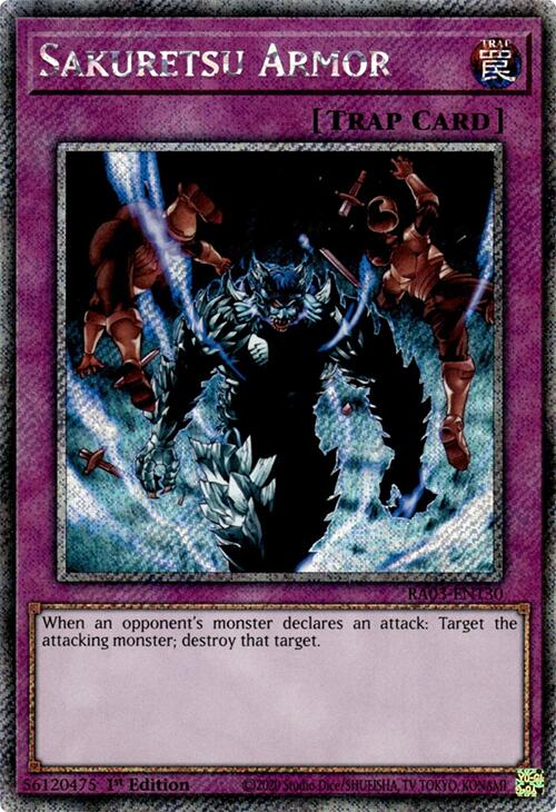 Sakuretsu Armor (Platinum Secret Rare) [RA03-EN130] Platinum Secret Rare | The CG Realm