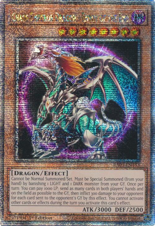 Chaos Emperor Dragon - Envoy of the End (Quarter Century Secret Rare) [RA03-EN133] Quarter Century Secret Rare | The CG Realm