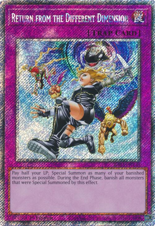 Return from the Different Dimension (Platinum Secret Rare) [RA03-EN140] Platinum Secret Rare | The CG Realm