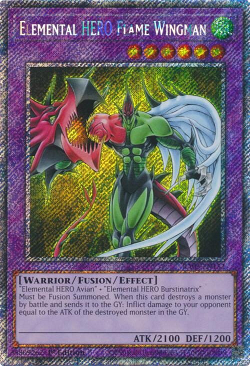Elemental HERO Flame Wingman (Platinum Secret Rare) [RA03-EN152] Platinum Secret Rare | The CG Realm