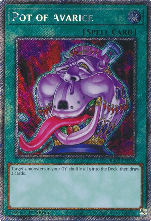 Pot of Avarice (Platinum Secret Rare) [RA03-EN160] Platinum Secret Rare | The CG Realm
