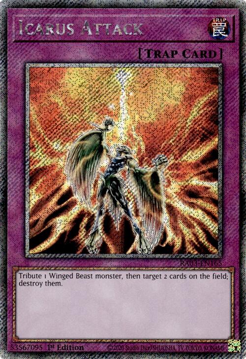 Icarus Attack (Platinum Secret Rare) [RA03-EN165] Platinum Secret Rare | The CG Realm