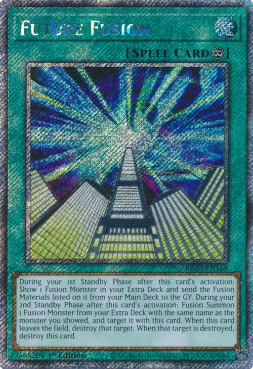 Future Fusion (Platinum Secret Rare) [RA03-EN168] Platinum Secret Rare | The CG Realm
