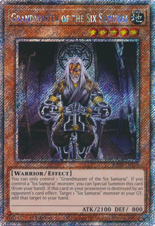 Grandmaster of the Six Samurai (Platinum Secret Rare) [RA03-EN174] Platinum Secret Rare | The CG Realm