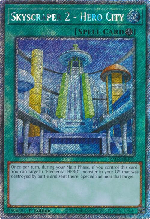 Skyscraper 2 - Hero City (Platinum Secret Rare) [RA03-EN175] Platinum Secret Rare | The CG Realm