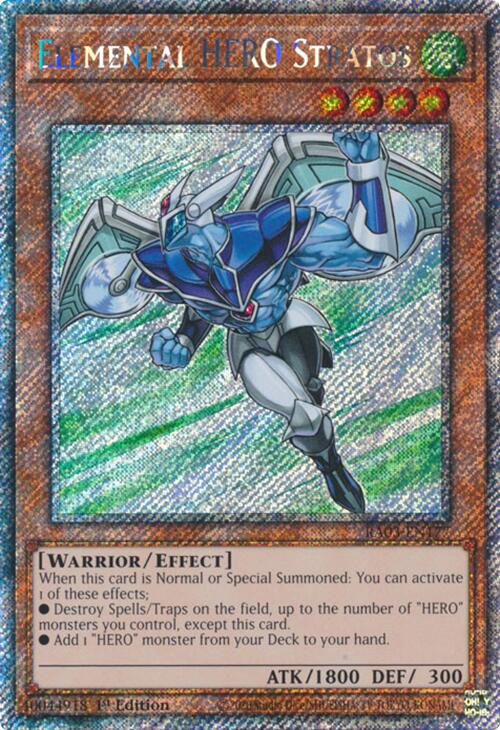 Elemental HERO Stratos (Platinum Secret Rare) [RA03-EN177] Platinum Secret Rare | The CG Realm