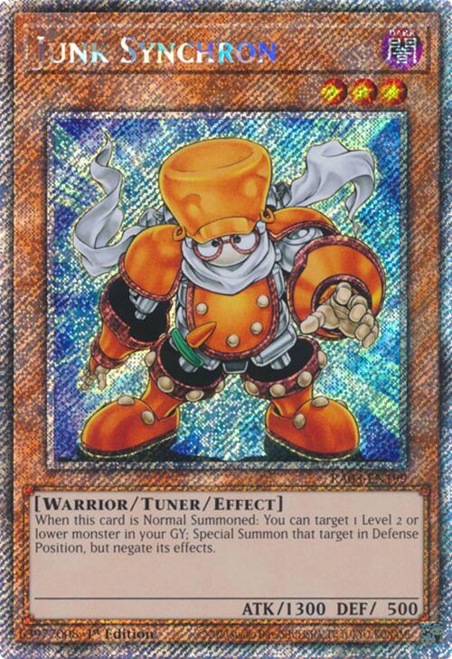Junk Synchron (Platinum Secret Rare) [RA03-EN199] Platinum Secret Rare | The CG Realm