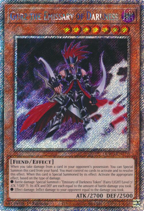 Gorz the Emissary of Darkness (Platinum Secret Rare) [RA03-EN210] Platinum Secret Rare | The CG Realm