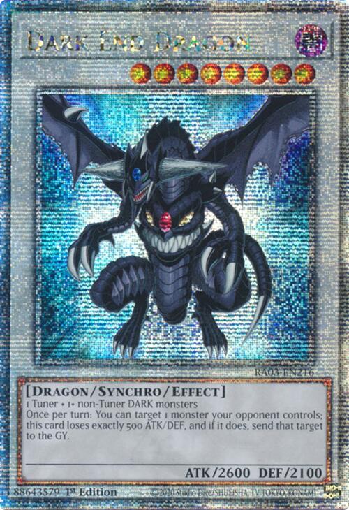 Dark End Dragon (Quarter Century Secret Rare) [RA03-EN216] Quarter Century Secret Rare | The CG Realm