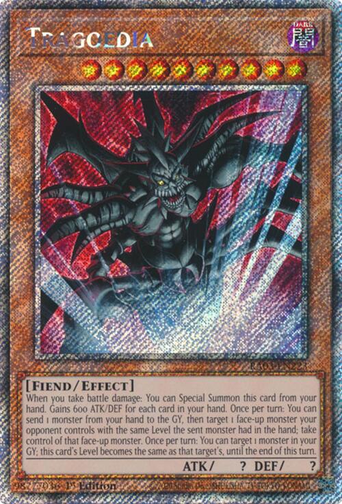 Tragoedia (Platinum Secret Rare) [RA03-EN223] Platinum Secret Rare | The CG Realm