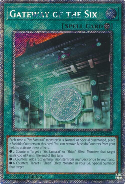 Gateway of the Six (Platinum Secret Rare) [RA03-EN229] Platinum Secret Rare | The CG Realm