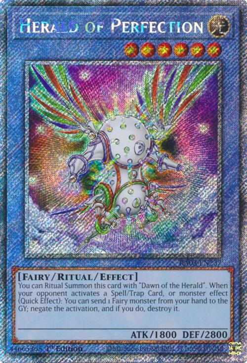 Herald of Perfection (Platinum Secret Rare) [RA03-EN237] Platinum Secret Rare | The CG Realm