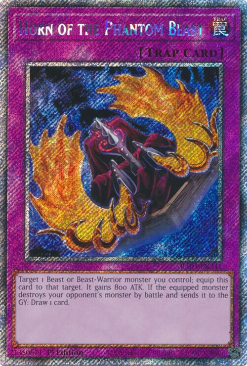 Horn of the Phantom Beast (Platinum Secret Rare) [RA03-EN241] Platinum Secret Rare | The CG Realm