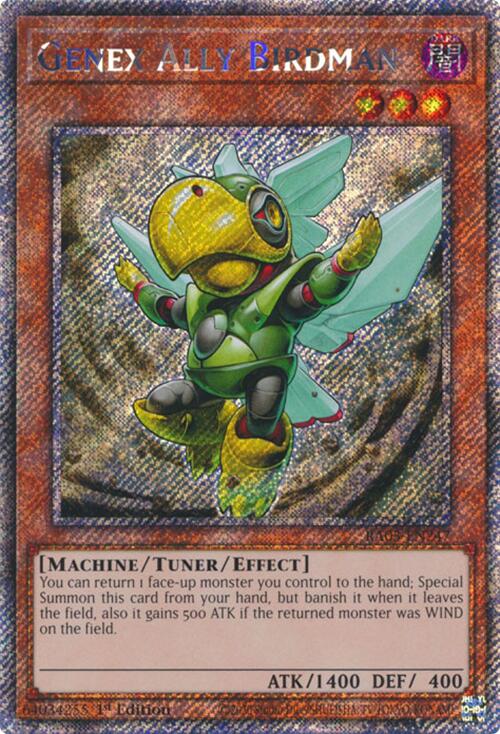 Genex Ally Birdman (Platinum Secret Rare) [RA03-EN247] Platinum Secret Rare | The CG Realm