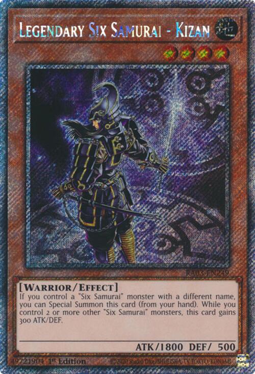Legendary Six Samurai - Kizan (Platinum Secret Rare) [RA03-EN249] Platinum Secret Rare | The CG Realm