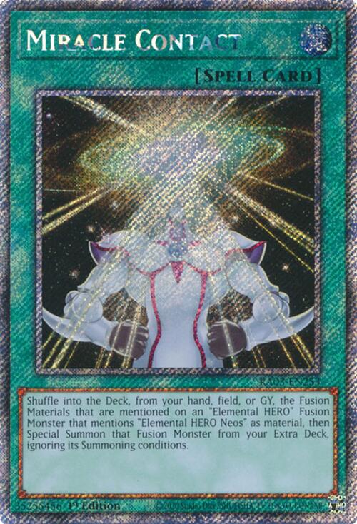Miracle Contact (Platinum Secret Rare) [RA03-EN253] Platinum Secret Rare | The CG Realm